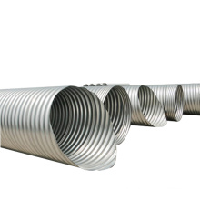 Corrugated galvanized oval shaped steel culvert pipe